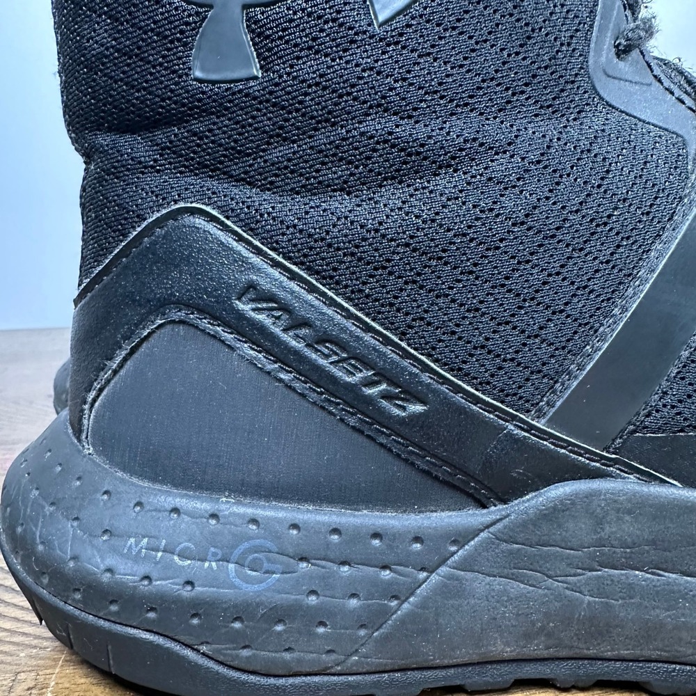 Under Armour Boots Womens 8.5 Black Micro G Valsetz Hiking Duty Work Tactical - Picture 8 of 10
